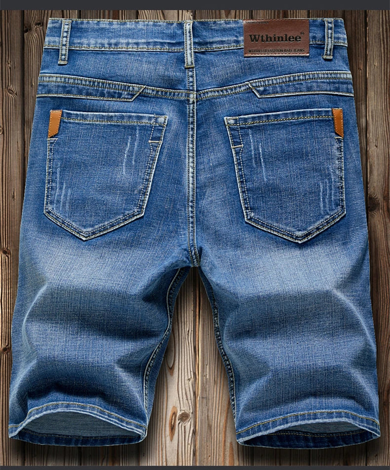 Slim Denim Shorts