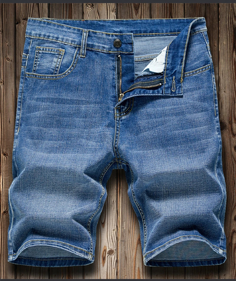 Slim Denim Shorts