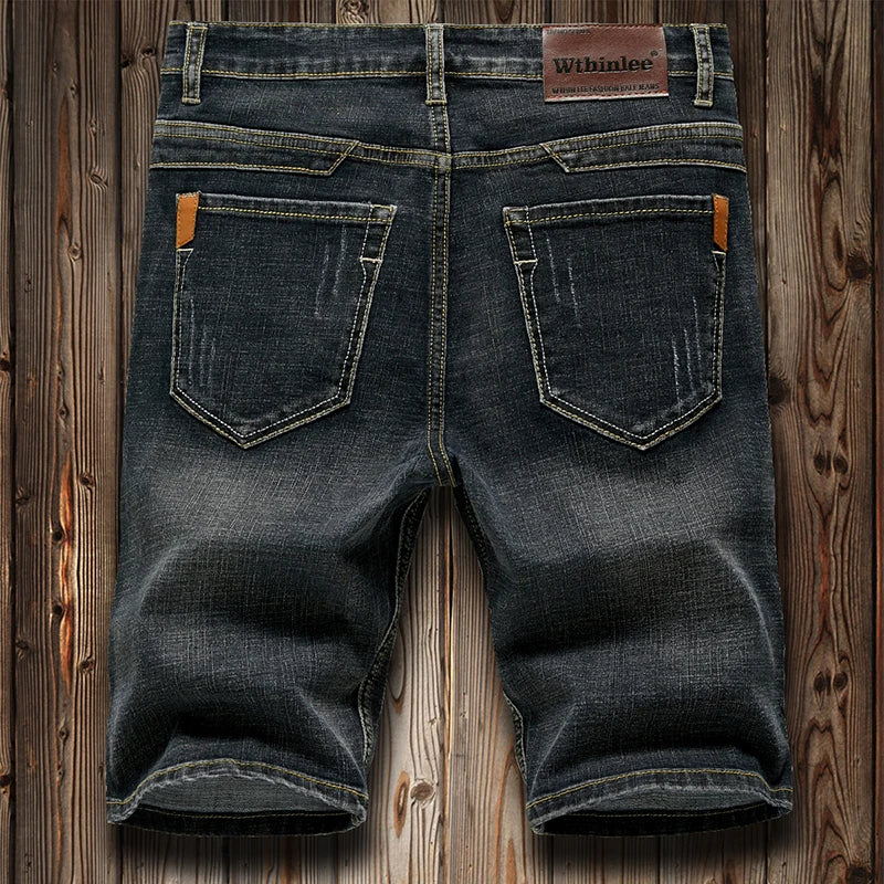 Slim Denim Shorts