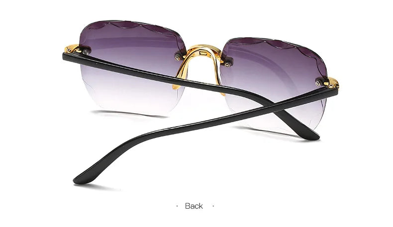 Square Rimless Sunglasses