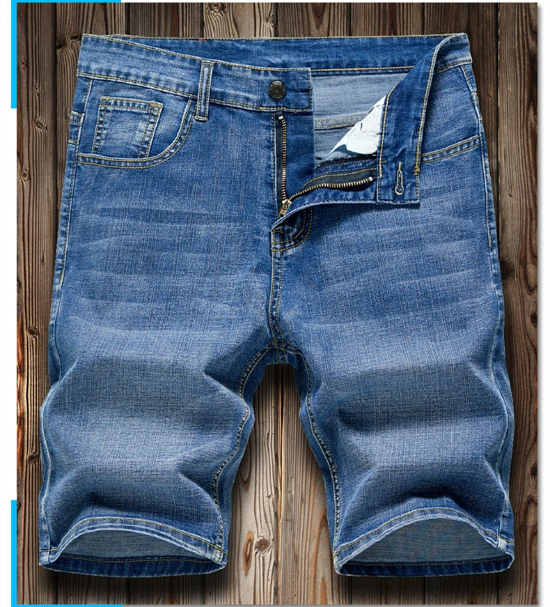 Slim Denim Shorts