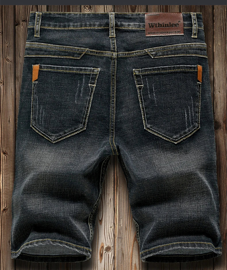 Slim Denim Shorts