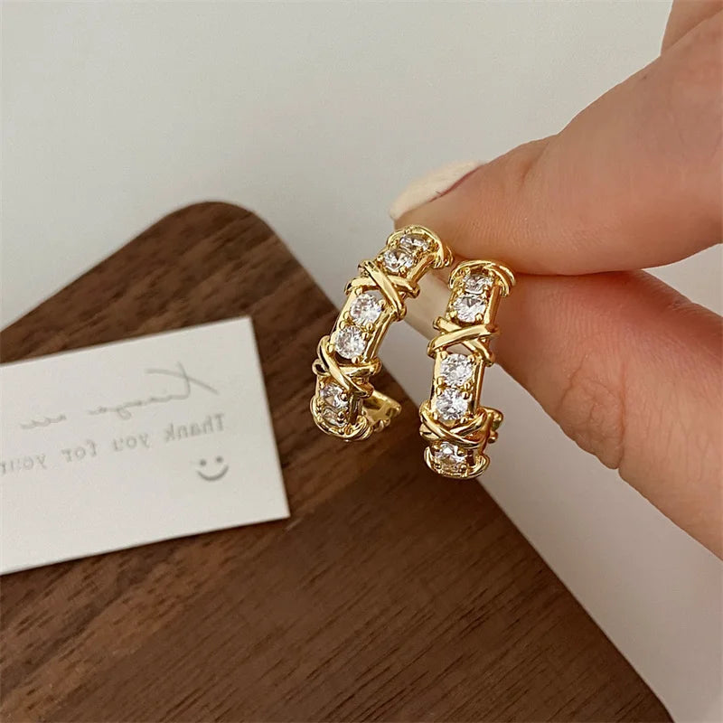 Vintage CC Stud Earrings