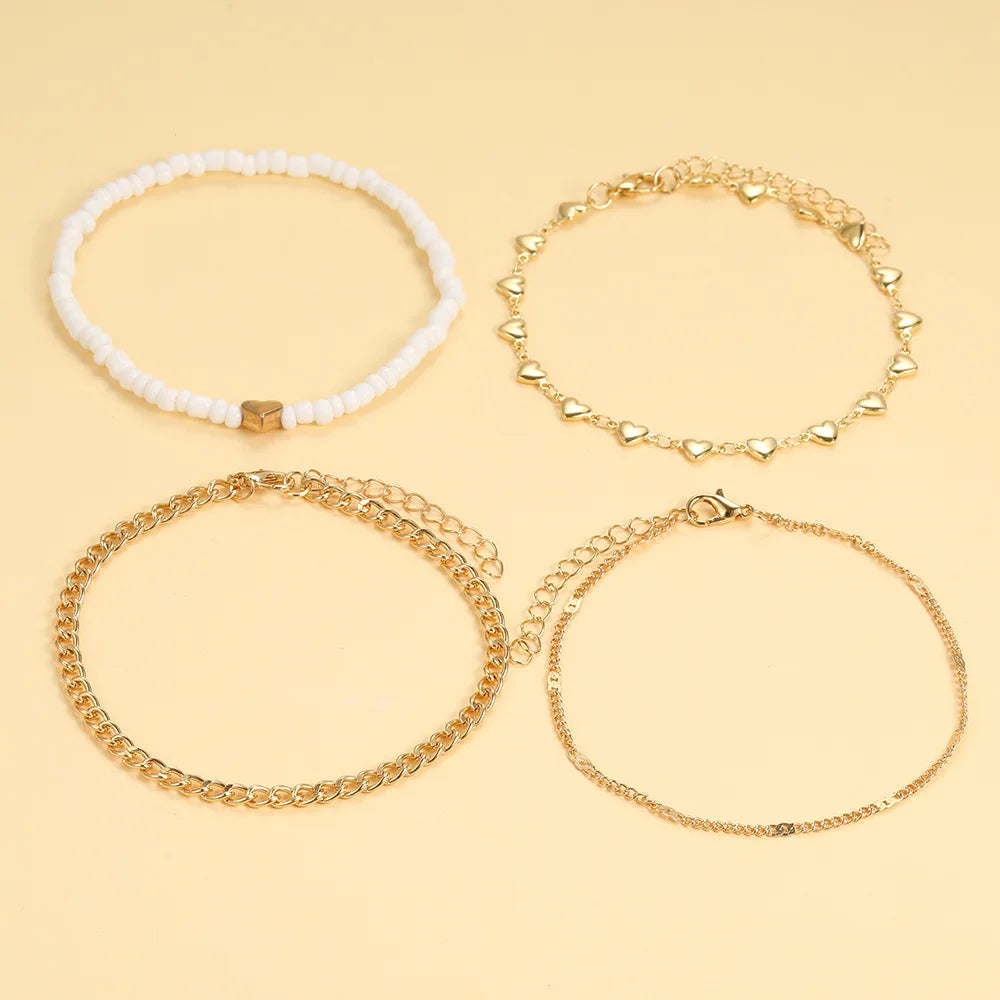 Love Heart Chain Anklet