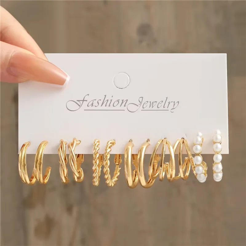 Hoop Earrings Set