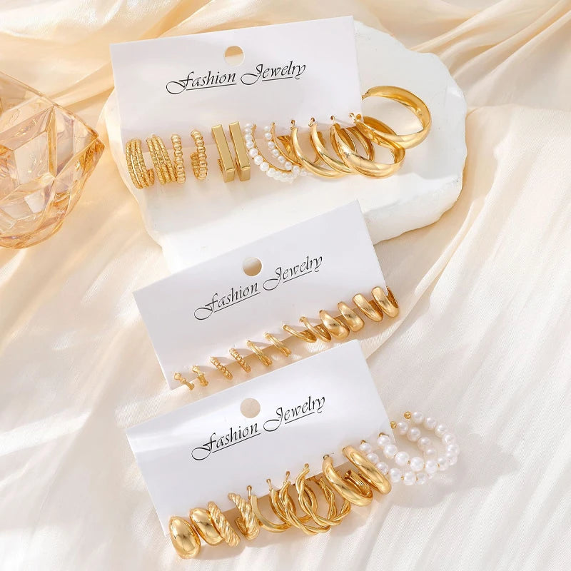 Hoop Earrings Set