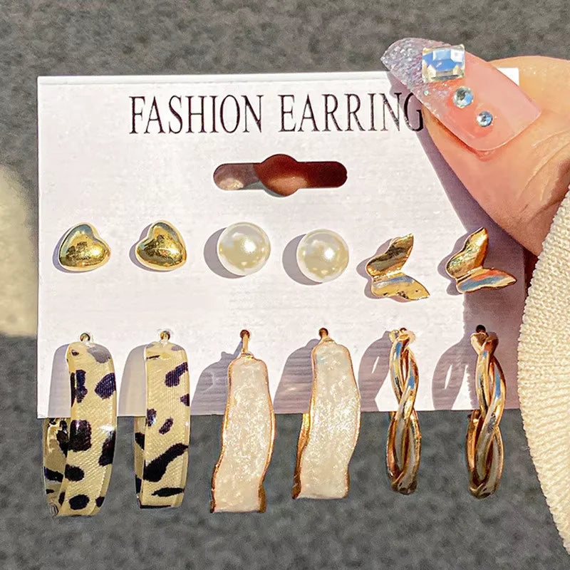 Hoop Earrings Set
