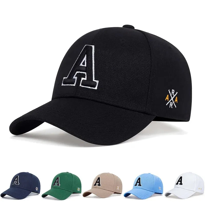Letter A Baseball Caps