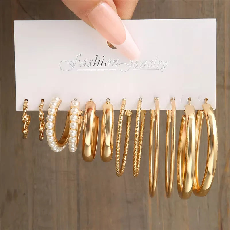 Hoop Earrings Set