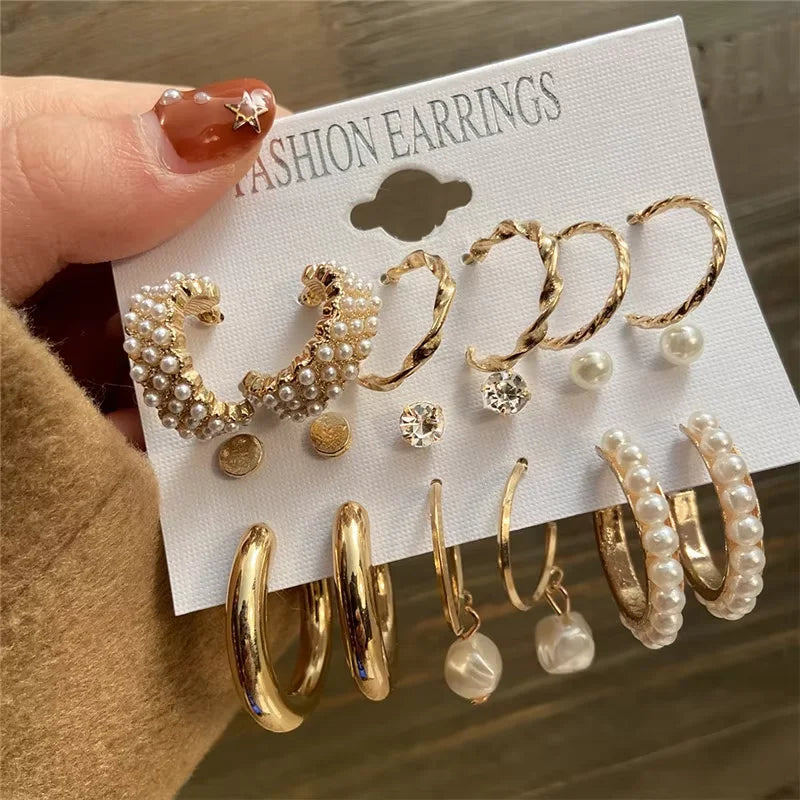Hoop Earrings Set