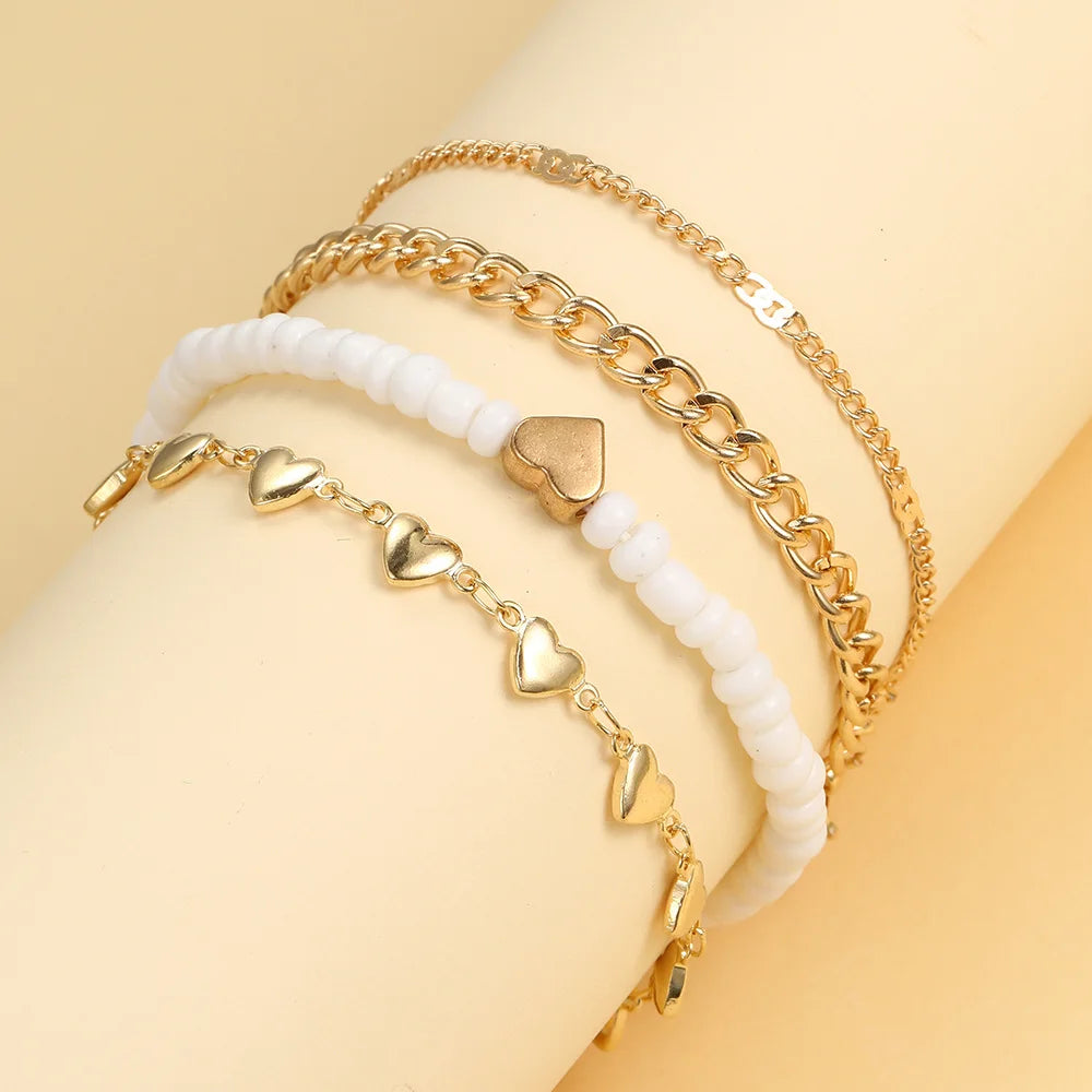 Love Heart Chain Anklet