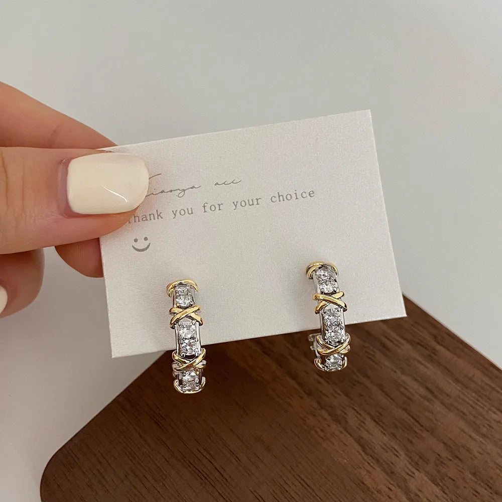 Vintage CC Stud Earrings