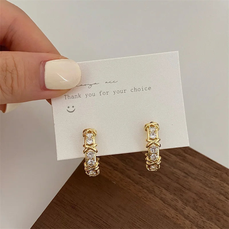 Vintage CC Stud Earrings