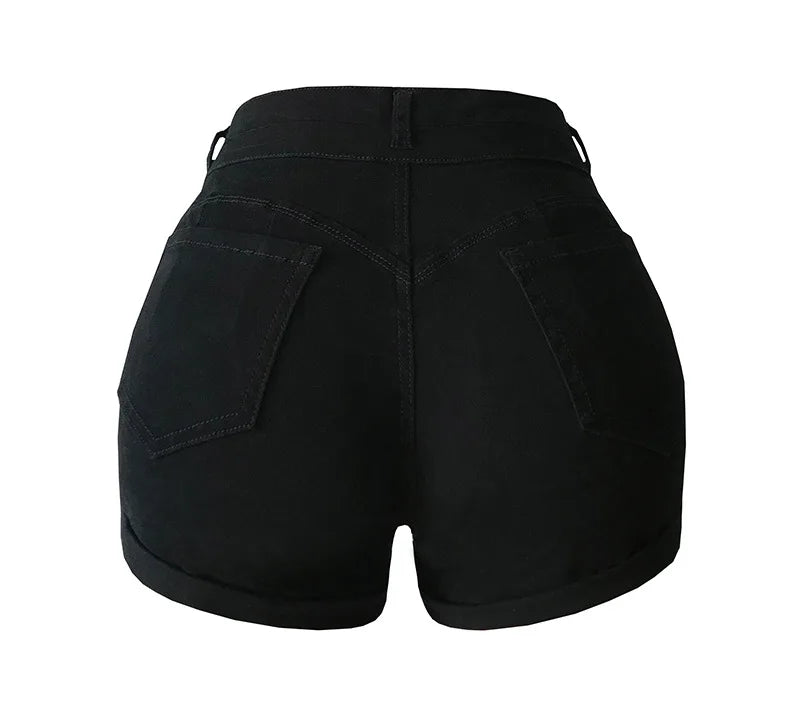 High Waist Denim Shorts