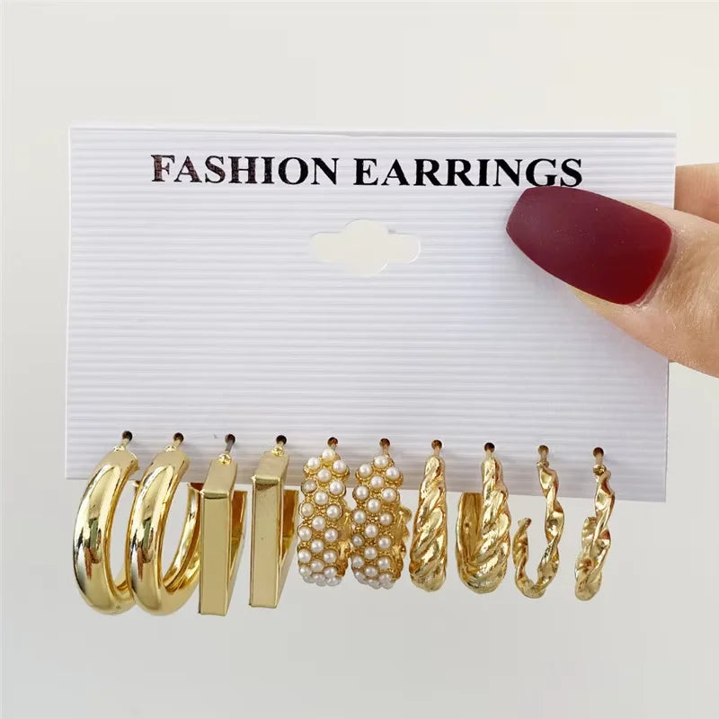 Hoop Earrings Set