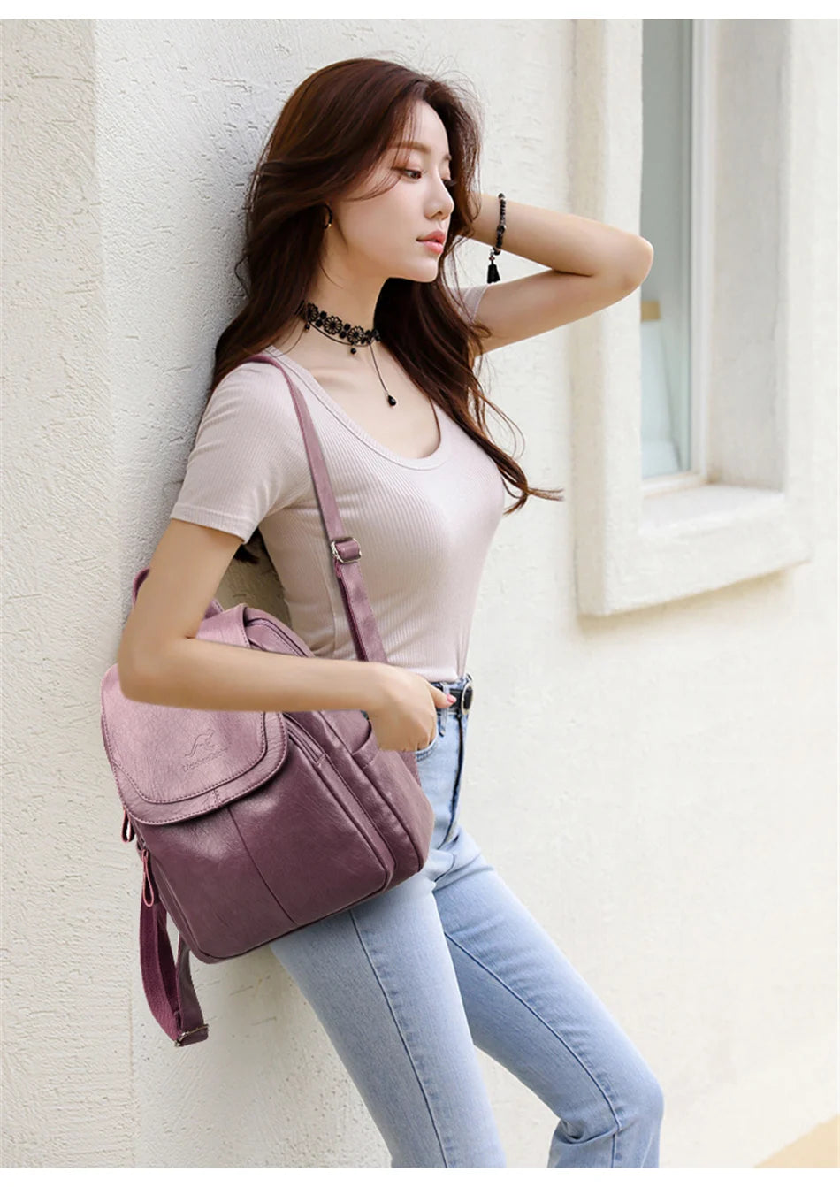 Burgundy Bookbag