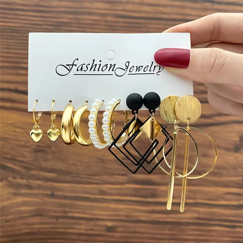 Hoop Earrings Set