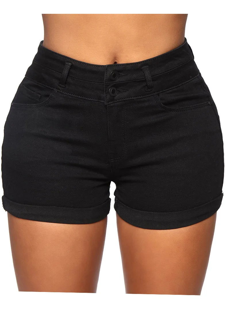 High Waist Denim Shorts