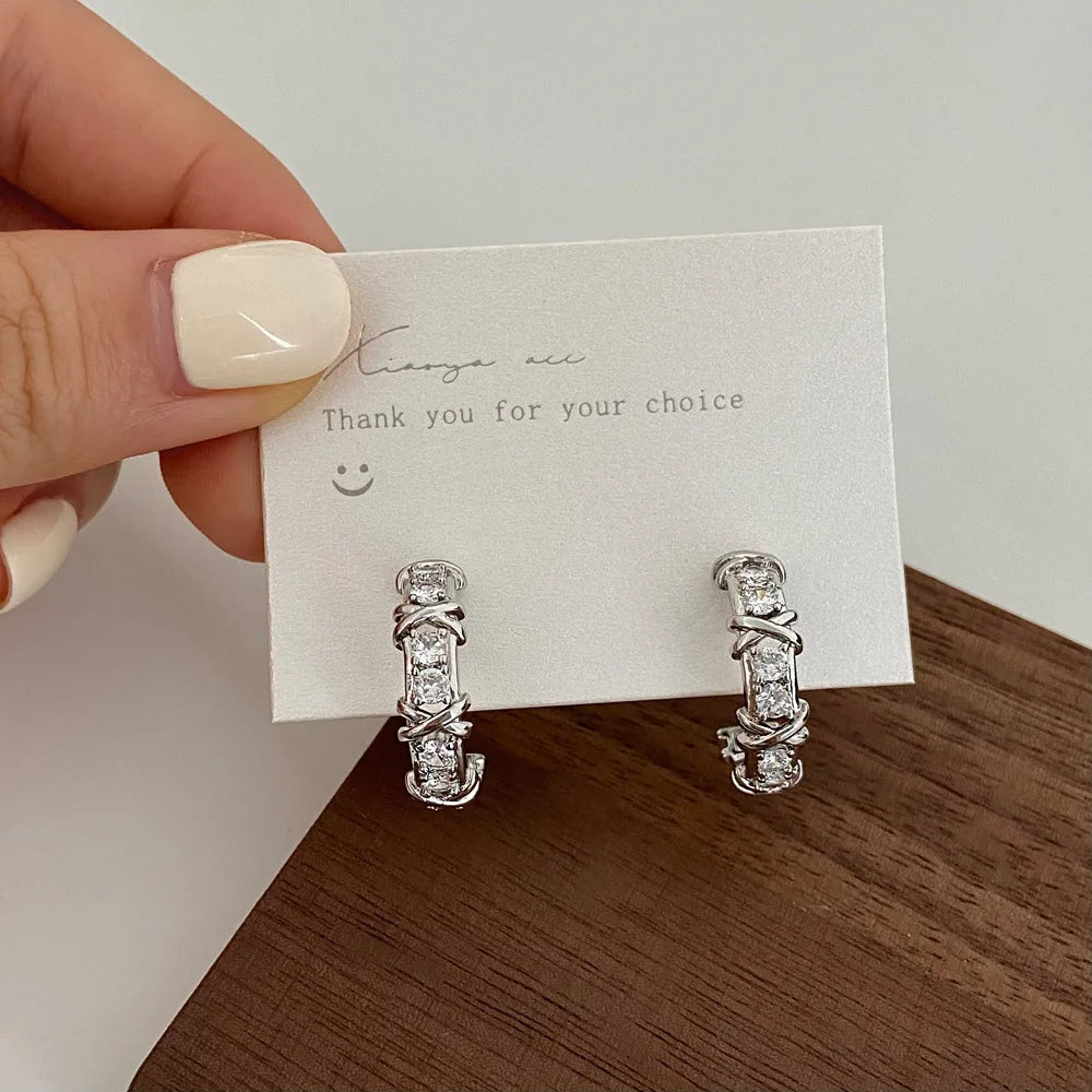 Vintage CC Stud Earrings