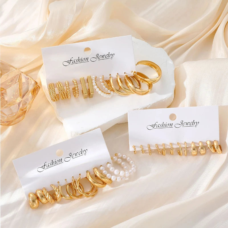 Hoop Earrings Set