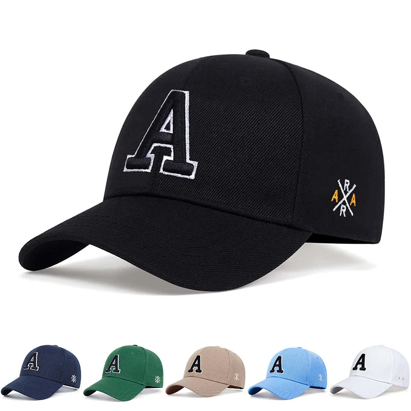 Letter A Baseball Caps