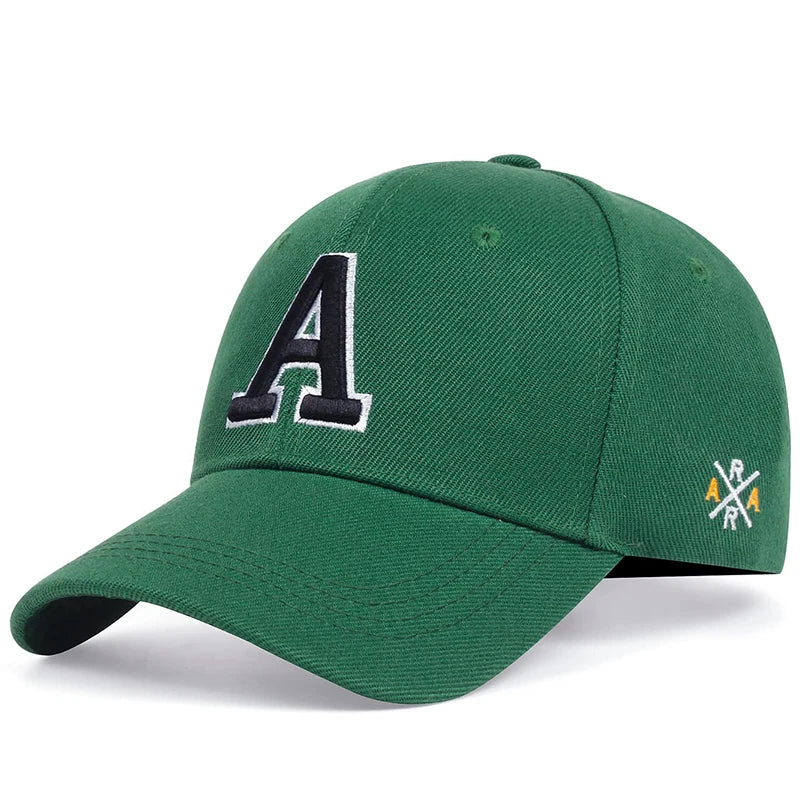 Letter A Baseball Caps