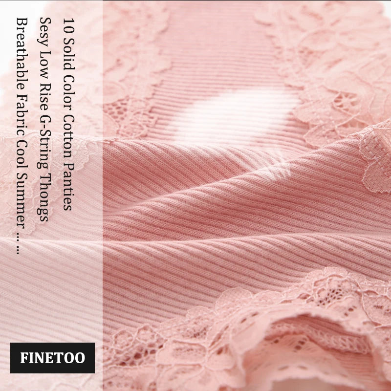 3/5PCS Lace Seamless Cotton Panties