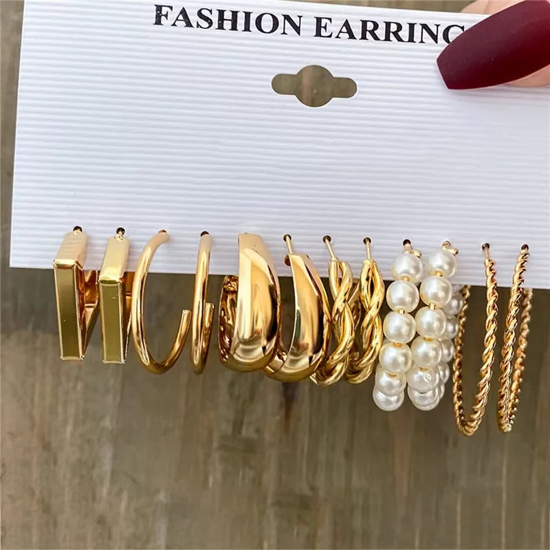 Hoop Earrings Set
