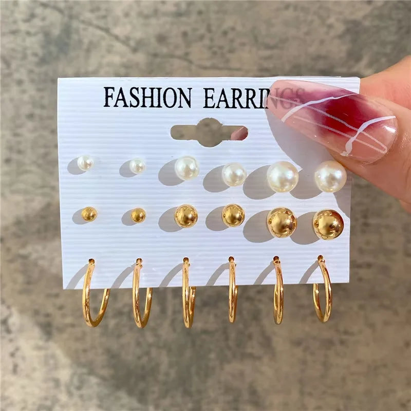 Hoop Earrings Set