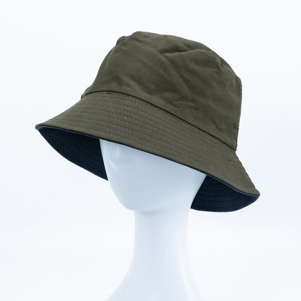 SOLID REVERSIBLE BUCKET HAT