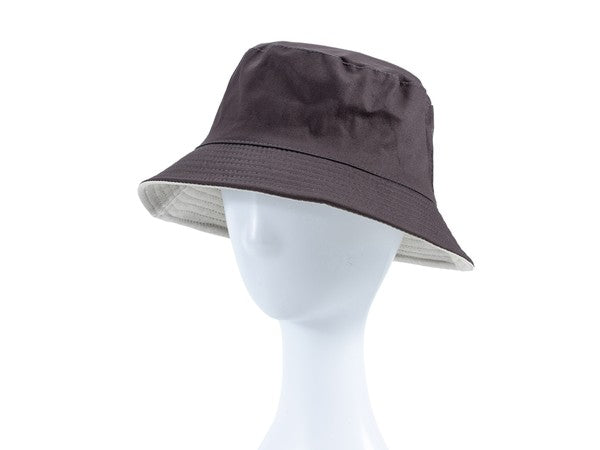 SOLID REVERSIBLE BUCKET HAT