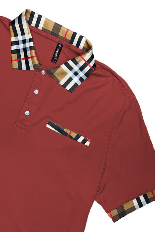 Checkered Plaid Short Sleeve Pluto Shirt