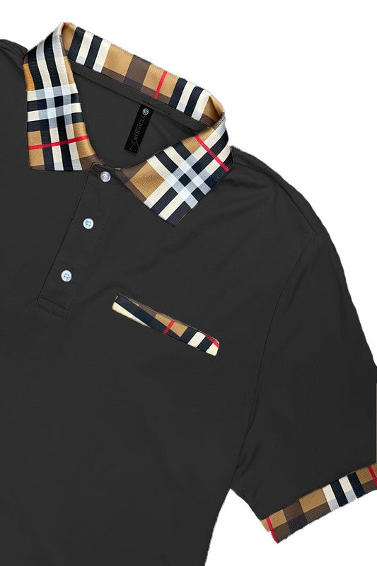 Checkered Plaid Short Sleeve Ploto Shirt