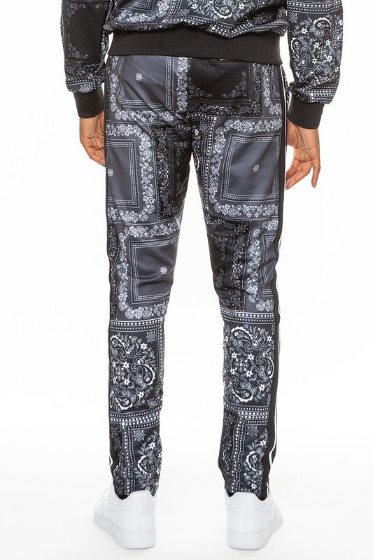 Weiv Paisley Bandana Print Track Pants