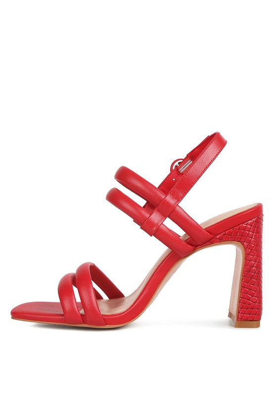 AVIANNA Slim Block Heel Sandal