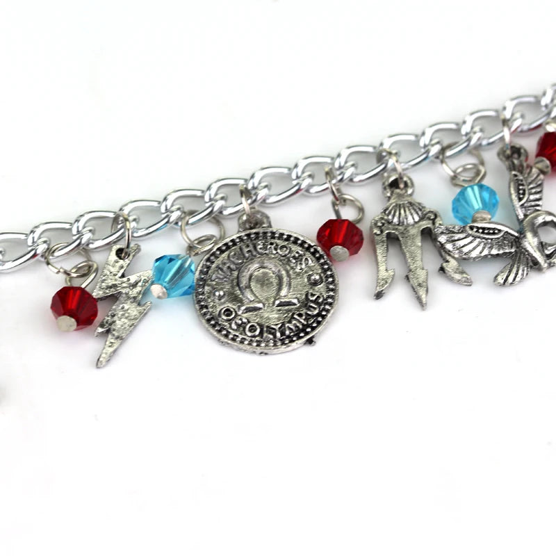 Percy Jackson charm Bracelet Alloy Jewelry Vintage Bracelet Link Chain Gift For Ladies Women Men