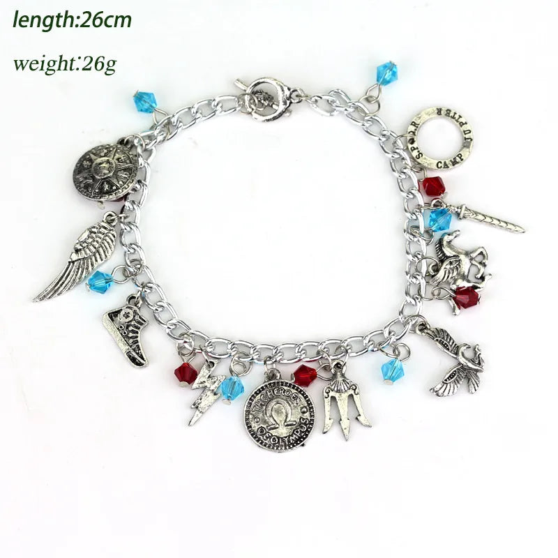 Percy Jackson charm Bracelet Alloy Jewelry Vintage Bracelet Link Chain Gift For Ladies Women Men