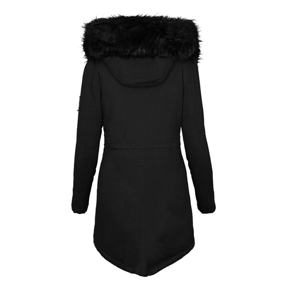 Women Winter Long Jacket Casual Thick Warm Faux Fur Plush Hooded Fur Collar Parkas Female Snow Coat Jackets Slim Overcoat куртка