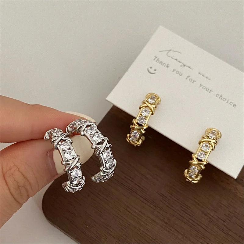 Vintage CC Stud Earrings
