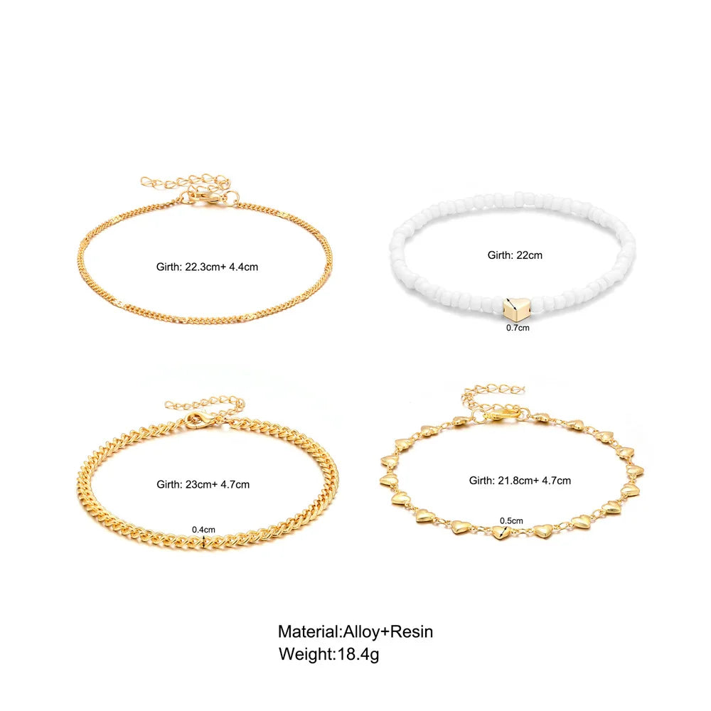 Love Heart Chain Anklet
