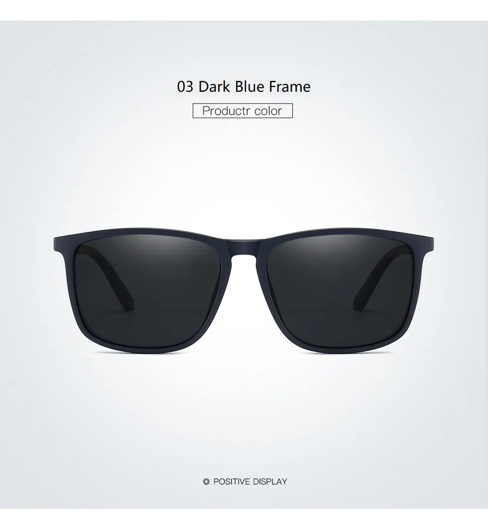 Luxury Vintage Square Polarized Sunglasses
