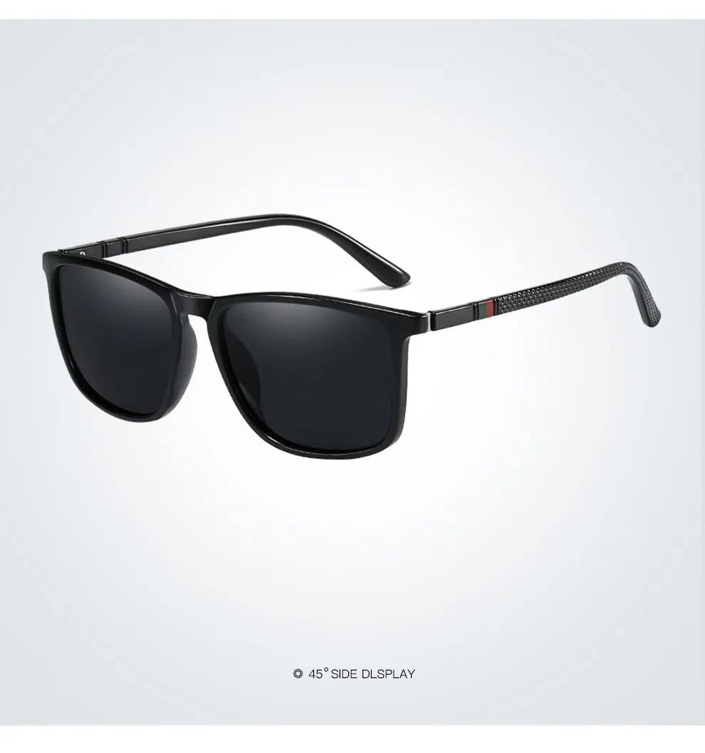 Luxury Vintage Square Polarized Sunglasses