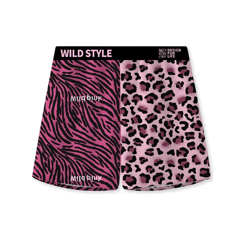 Arlo Pink Leopard Pattern Silk Briefs