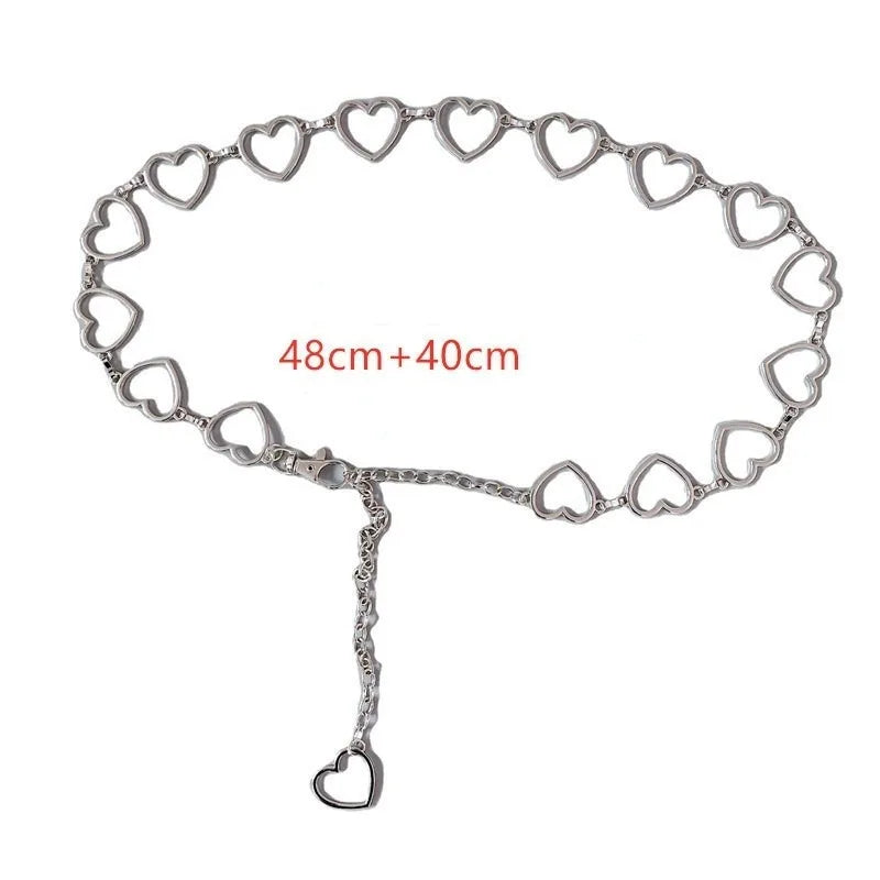 Waist Chain Love Heart Hollow Belt