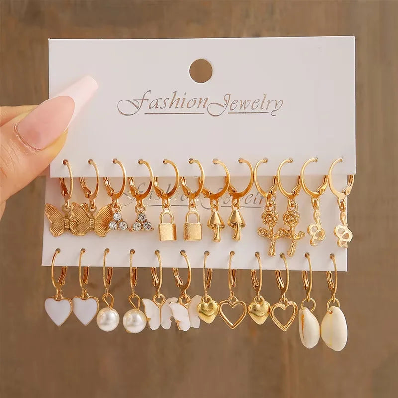 Hoop Earrings Set