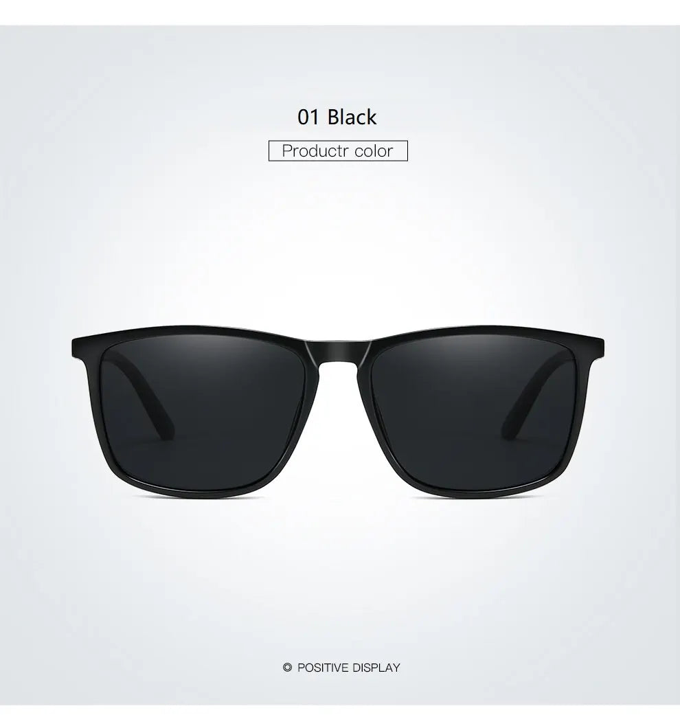 Luxury Vintage Square Polarized Sunglasses