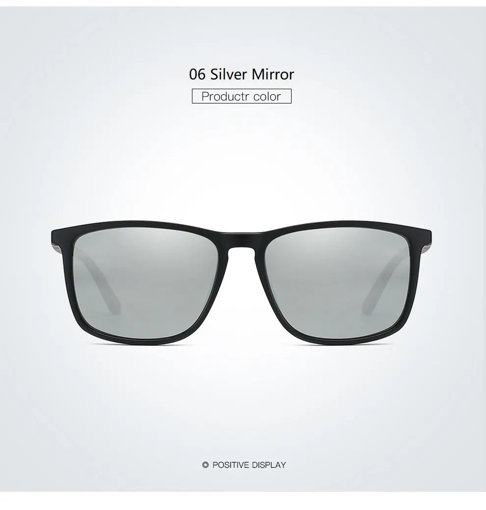 Luxury Vintage Square Polarized Sunglasses