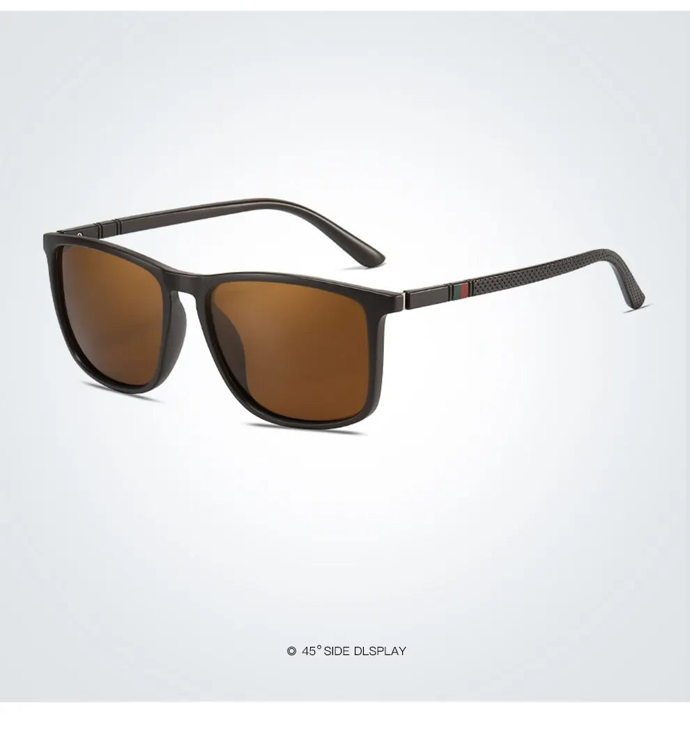 Luxury Vintage Square Polarized Sunglasses
