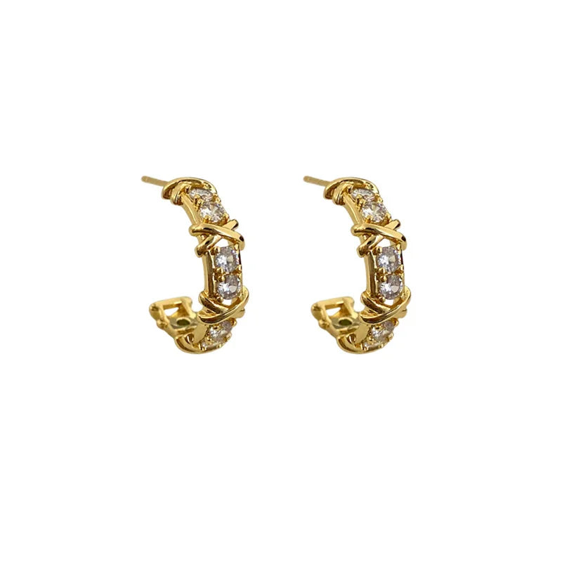 Vintage CC Stud Earrings