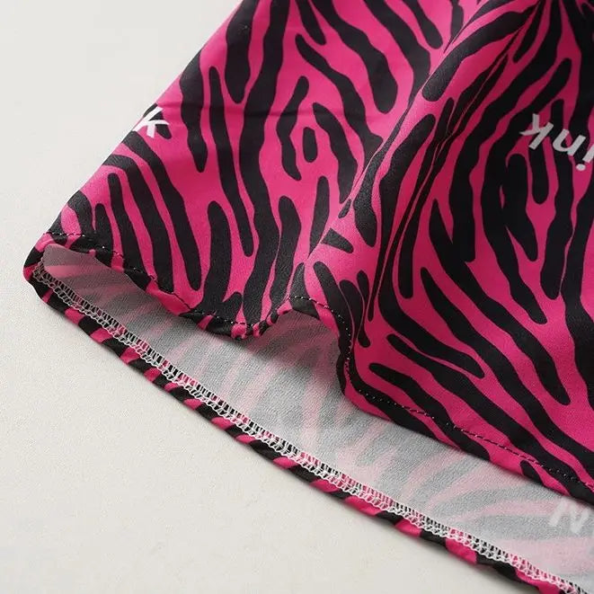 Arlo Pink Leopard Pattern Silk Briefs